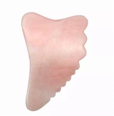 Eina de quars de rosa 100% natural gua sha