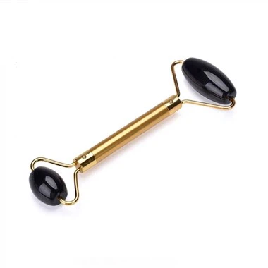 Rodet facial de cristall d'obsidiana negra