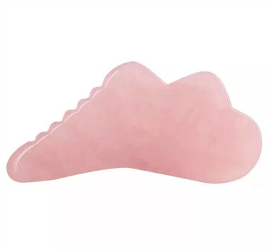 Eina Guasha de jade de quars rosa