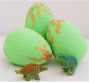 Bombes de bany Dino de 240.000 peces a la producció