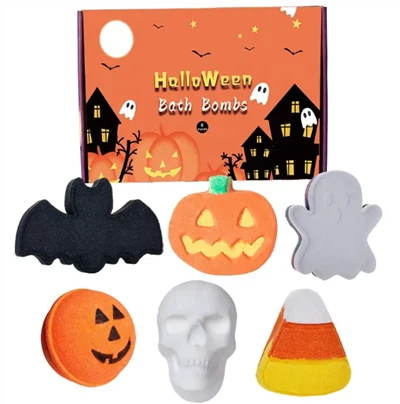 Bombes de bany de Halloween amb anells