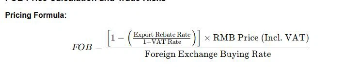 FOB Price Calculation FOB Price Calculation